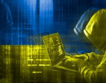 Hacker supporting Ukraine