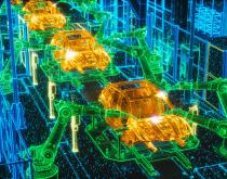 Digital visualization of auto production line