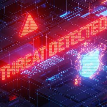 Threat Detected abstract graphic