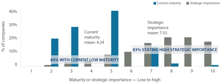Companies’ views on digital maturity & strategic importance